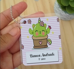 Etiqueta Chaveiro de Identificação Infantil Diversos Personalizado - comprar online