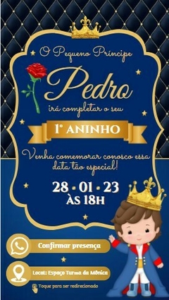 Convite Interativo Pequeno Principe - comprar online