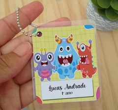 Etiqueta Chaveiro de Identificação Infantil Diversos Personalizado - comprar online