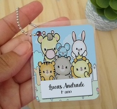 Etiqueta Chaveiro de Identificação Infantil Diversos Personalizado na internet