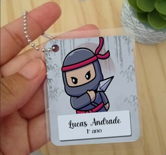 Etiqueta Chaveiro de Identificação Infantil Diversos Personalizado na internet