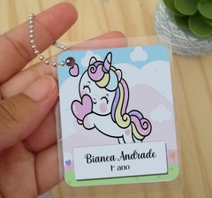 Etiqueta Chaveiro de Identificação Infantil Diversos Personalizado