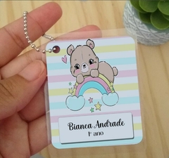 Etiqueta Chaveiro de Identificação Infantil Diversos Personalizado - comprar online