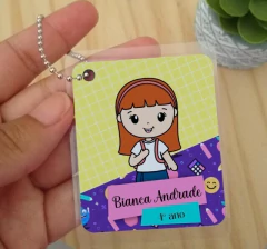 Etiqueta Chaveiro de Identificação Personalizado Aluninhas - loja online