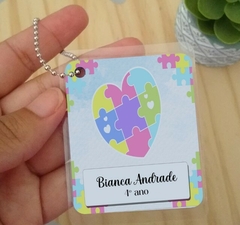 Etiqueta Chaveiro de Identificação Infantil Diversos Personalizado - loja online