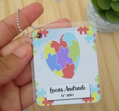 Imagem do Etiqueta Chaveiro de Identificação Infantil Diversos Personalizado
