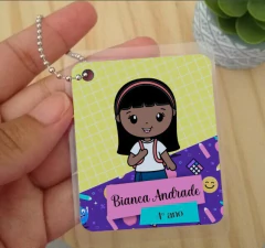 Imagem do Etiqueta Chaveiro de Identificação Personalizado Aluninhas