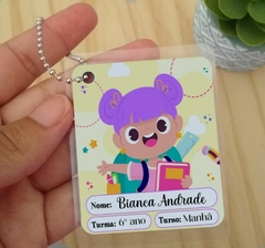 Imagem do Etiqueta Chaveiro de Identificação Personalizado Aluninhas
