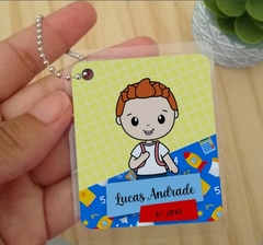 Etiqueta Chaveiro de Identificação Personalizado Aluninhos na internet