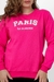 Moletom rosa pink Paris
