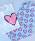 PIJAMA DE CALÇA CORAÇÃO ROSA