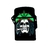 Mechero Soplete Calavera Gorro Verde