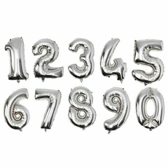 GLOBO NUMERO METALIZADO - comprar online