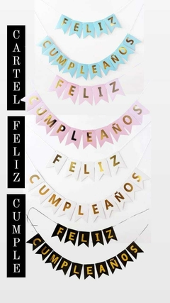 GUIRNALDA CARTEL FELIZ CUMPLEAÑOS
