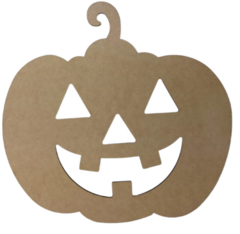Calabaza de Halloween 45 cms alto MDF 5mm