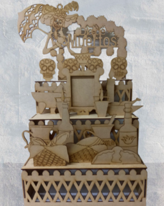 Altar día de muertos 30x22x55cm MDF 3mm
