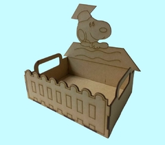 CHAROLA SNOOPY GRADUADO 20X15 MDF 3MM
