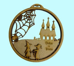 Set de 6 Esferas 2D 10cm diametro Halloween y día de muertos Falso vitral MDF 3mm - tienda en línea