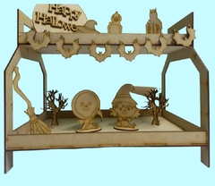 Exhibidor para escenario de Halloween 30x20x↑25cm MDF 3mm