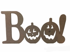 Letrero Boo! 60x31 cms MDF 9mm