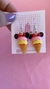 Brincos de Sorvetinho - Brincos kawaii - loja online