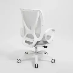 Silla Alma White Ergonómica Color Gris - Tela Marathon - tienda online