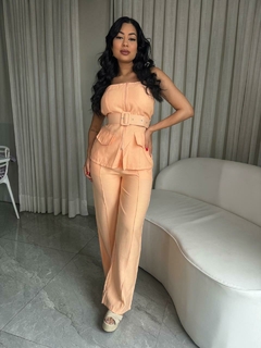 conjunto calça laranja candy