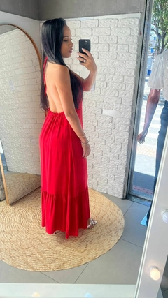 Vestido Costa Nua vermelho na internet