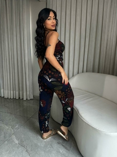 Macacão Jogger Estampa Floral - comprar online