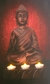 Cuadro con luces led Red Buda 40 x 60 cm en internet