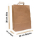 Bolsa Papel Madera Kraft 22x10x30 Mediana Ideal Para Regalos - comprar online