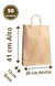 Bolsa De Papel Madera Kraft 30x12x41 Ideal Regalos - comprar online