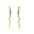 Brincos Elegância Suprema em Ouro Amarelo e Branco 18K com Diamantes - comprar online