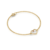 Imagem do Pulseira Coração Encantos em Ouro Amarelo 18k e Rubi