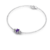 Pulseira Aurora em Prata 925 com Ametista Roxa e Zircônia na internet