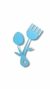 Stencil Cuchara Tenedor Hojitas