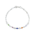 PULSEIRA PRATA 925 ZIRCÔNIAS COLORIDAS