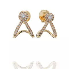 Brinco Ear Hook Triangulo