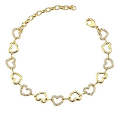 Pulseira Corações