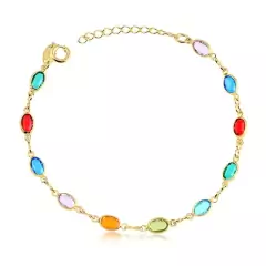 Pulseira Pedrinhas Coloridas