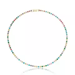 Chocker Zircônias Coloridas