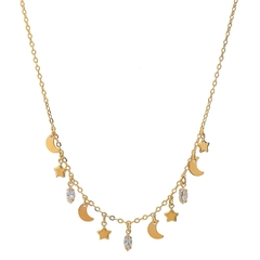 Chocker Cosmos com Detalhes em Zircônias