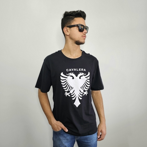 camiseta Cavalera estampada