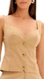 Blusa Corset com Botões - comprar online