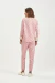 Pijama Feminino Inverno Manga Longa Rose Corações Punho com Pelinho - comprar online