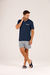 Pijama Masculino Verão Manga Curta Deep Blue