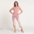 Pijama Feminino Pescador Capri Rose Gold Foliage