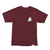 Camiseta Diamond C22DMPA010 Flowers - Burgundy