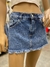 POLLERA MINI TIRO BAJO JEANS - tienda online