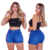 Short Jeans Feminino Cós Duplo 8 Botões Estilo Blogueirinha Moda Verão - XALFASHOP